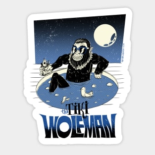 Tiki Wolfman Sticker